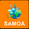 Samoa Off Vector Map - Vector World
