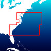 Aqua Map Virginia to Georgia - coast from Chesapeake Bay to Jacksonville - Marine GPS Offline Nautical Charts for Fishing, Boating and Sailing