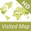 Visited Countries Map HD for Where You've Been