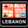 Lebanon Vector Map - Travel Monster