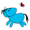 The Little Blue Horse and the Ladybird