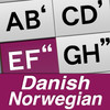 1Hand Mail / SMS Danish / Norwegian Keyboard