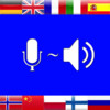 Translator for Dictation - Understands and translates recognized speech for chat or book reading on a1, a2, b1, b2 language basis with training and news or reference phrase comprehension while talking in conversation mode. Works for 24 countries