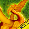 Fire Angry Dark Dragons Quest : The Flight over the Kingdom under attack - Gold Edition