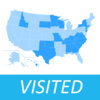Visited States Map - USA Travel Log