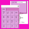 Pink Glass Officemate - The pink calculator with style!