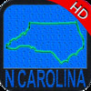 North Carolina nautical chart HD: marine & lake gps waypoint, route and track for boating cruising fishing yachting sailing diving