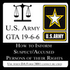 US Army Rights Warning Card (GTA 19-6-6 )