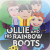 Ollie & his rainbow boots