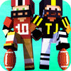 Block American Football 3D - Touchdown Multiplayer Sport Mine Mini Game