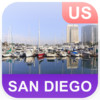 San Diego, CA, USA Offline Map - PLACE STARS