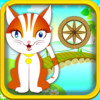 A Cute Kitten Jump Adventure Game: Blast Kitty from Cannon to Spinning Wheels