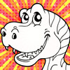 Color Mix (Dinosaur) - Learn Paint Colors by Mixing Paints & Drawing Dinosaurs for Preschool